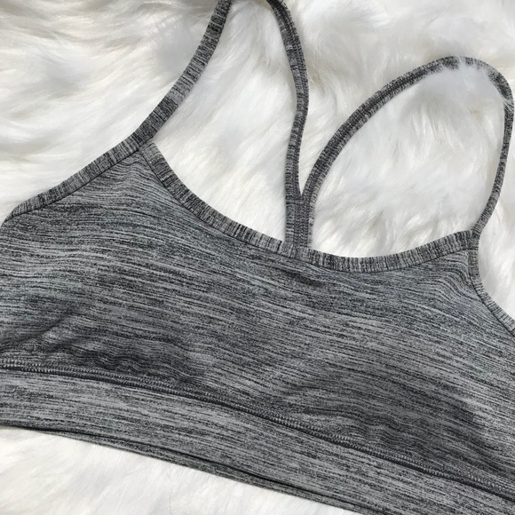 NWT LULULEMON FLOW Y BRA IV GREY space dye top - Picture 2 of 7